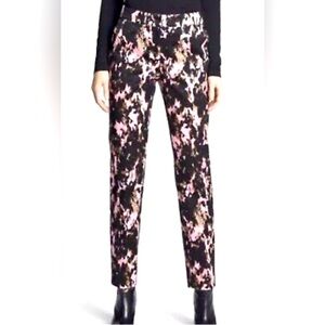 ST. JOHN || Printed Multi-Color Ankle Pants. Sz. 4